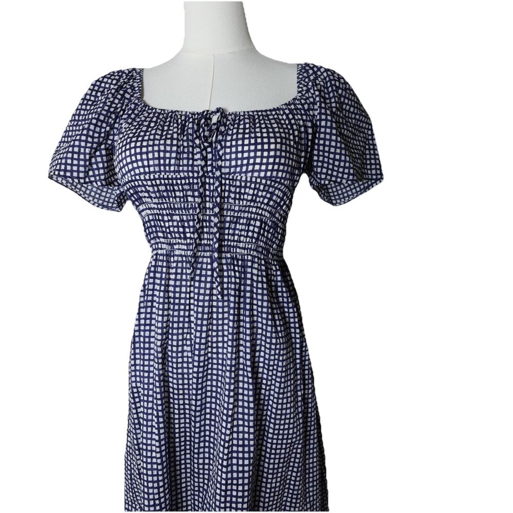 CIAO LUCIA Fiorella Gingham Check Midi Dress Size XXS - Picture 4 of 16